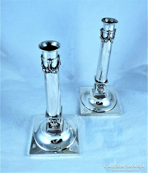 Very rare, antique silver candlestick, Augsburg, 1804 - 1805!!!