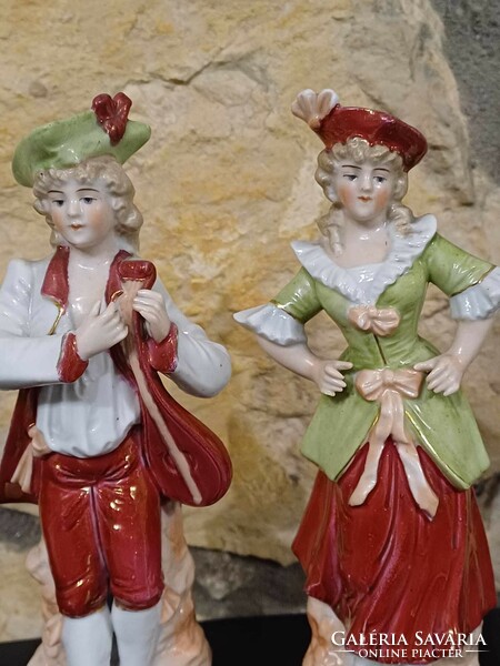 Antik német porcelán pár