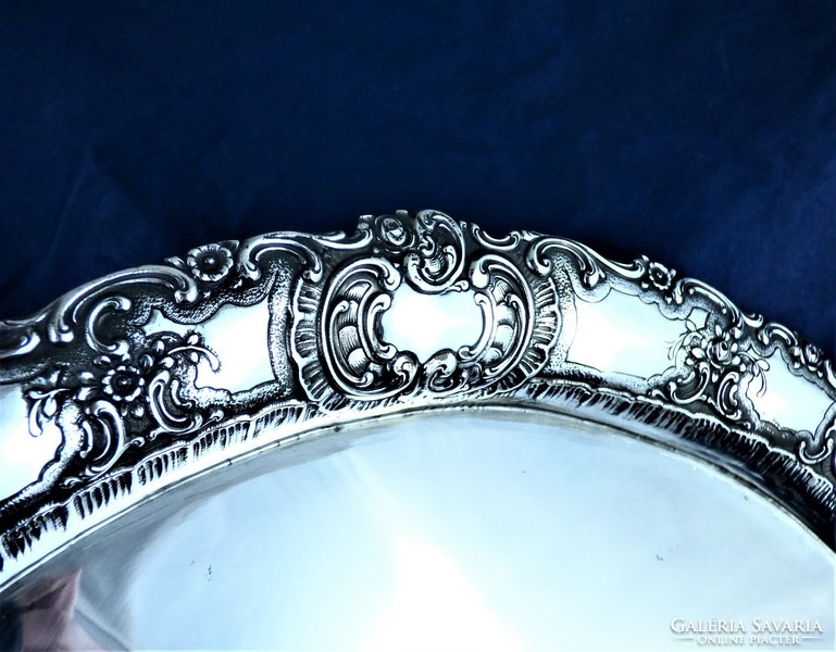 Wonderful antique silver tray, German, ca. 1890!!!