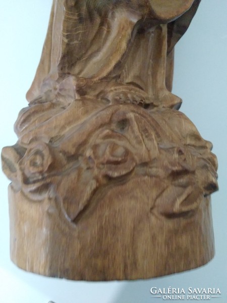 Mary with the Child wooden statue 40 cm