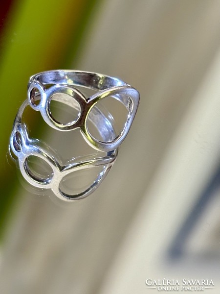 Art-deco Stílusú ezüst gyűrű