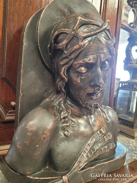 Antique bronze statue of Jesus