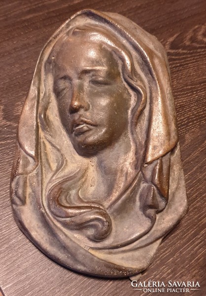 Bronze mary plaque. With free postage.