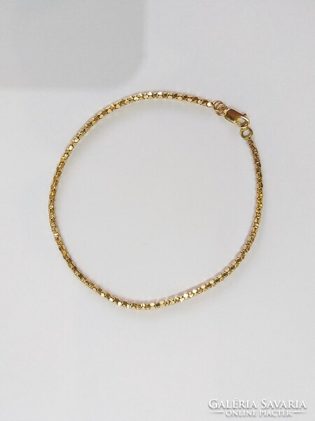 14 Carat gold 2.0g cube bracelet (no.: 24/84.)