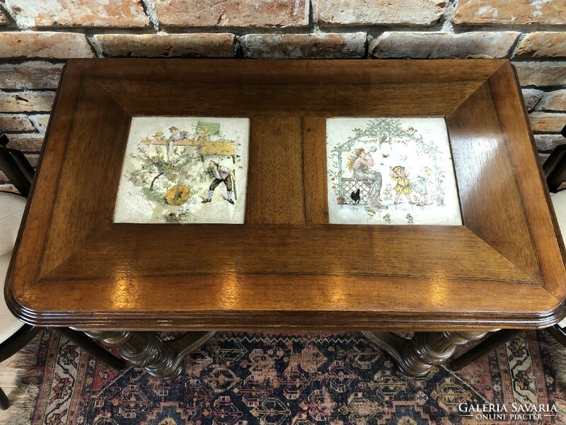 German card table, game table.