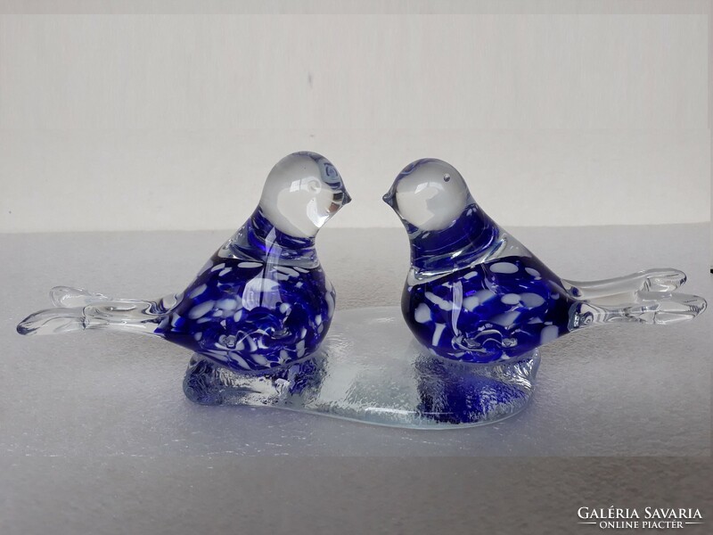 A pair of beautiful Murano glass birds