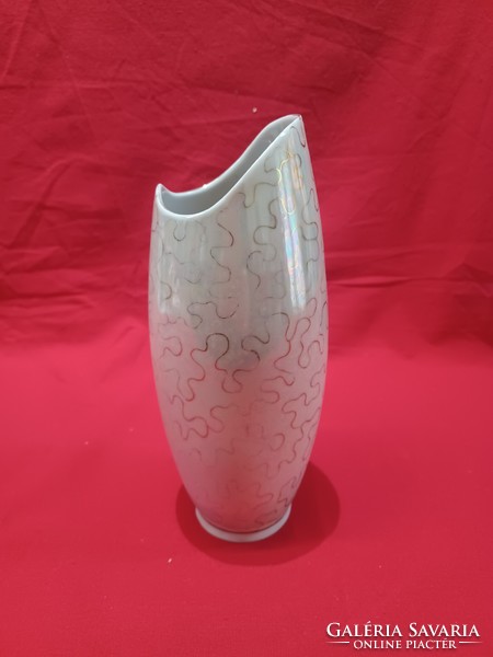 Glazed vase of a retro Raven House chandelier