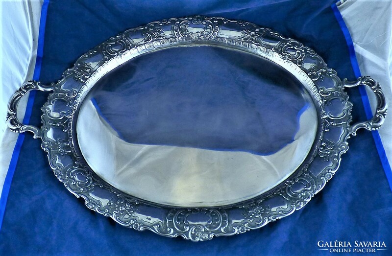 Wonderful antique silver tray, German, ca. 1890!!!