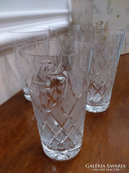 Ajka kristály vizes poharak diszdobozban