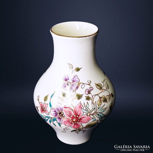 Zsolnay vase with floral pattern