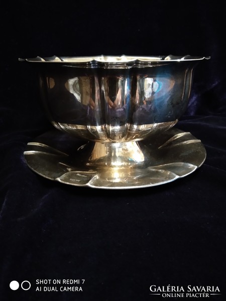 Silver-plated, plate Swedish, marked fine with gilt interior.