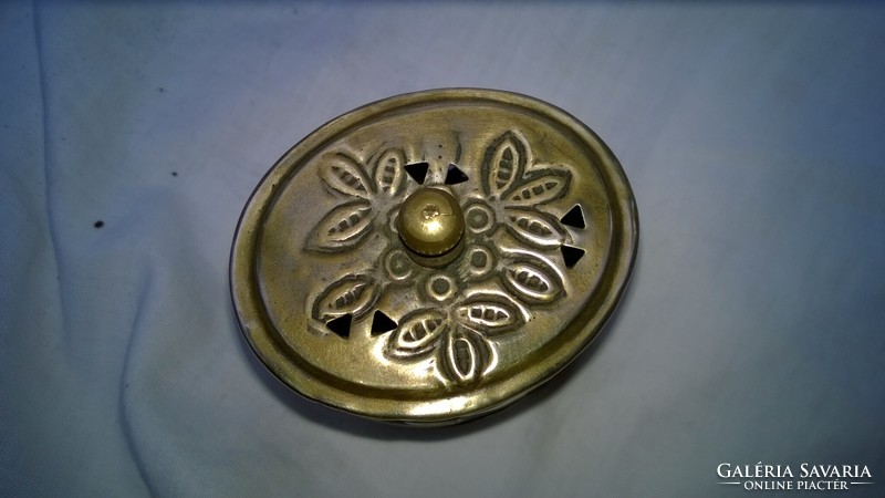 Decorative box, jewelry holder, openwork copper plate