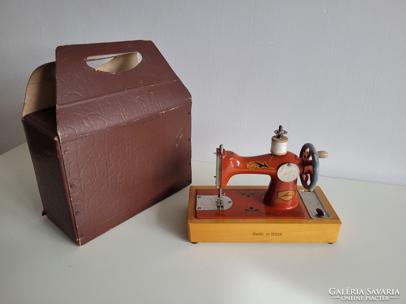 Old retro Russian toy mid century cccp sewing machine