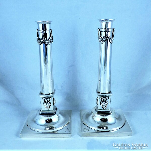 Very rare, antique silver candlestick, Augsburg, 1804 - 1805!!!