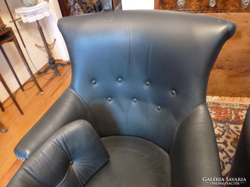 Leather armchair, armchair, 2 pcs.