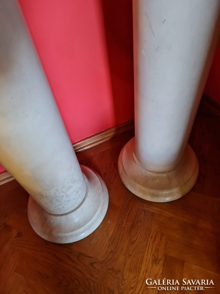 Pair of marble pedestals