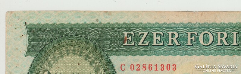 1000 FORINT 1983 'C' SORZAT