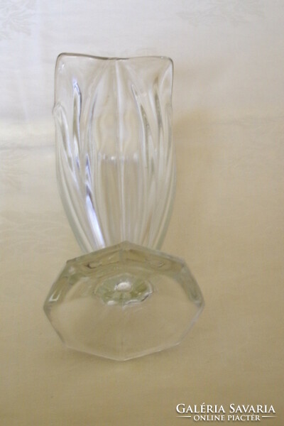 Action! Glass vase old tulip glass vase 21x11cm
