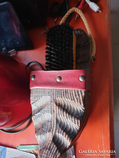 Antique clothes and shoes polishing brush holder for sale.