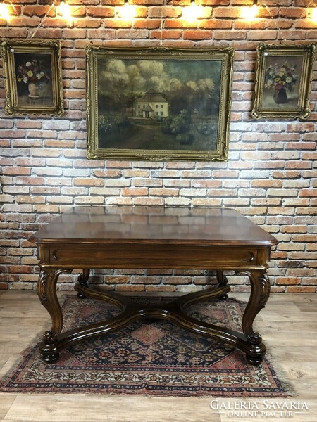 Viennese Baroque dining table for 16 people.