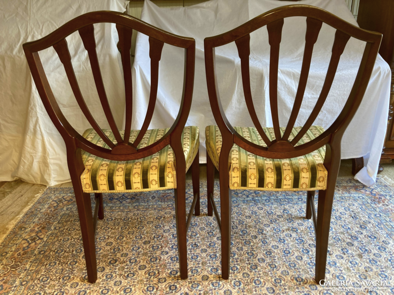 2 mahogany chairs