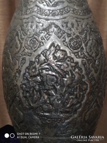 Persian /Arabic/ floor vase (tinned copper) hand embossed. --720mm high.