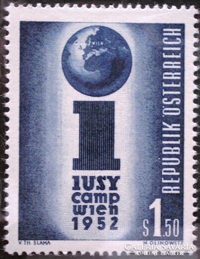 A974 /  Ausztria 1952 IUSY tábor - Bécs bélyeg postatiszta