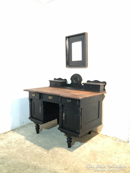 Íróasztal,régi íróasztal, ónémet íróasztal, loft, vintage, indusztrial stílus