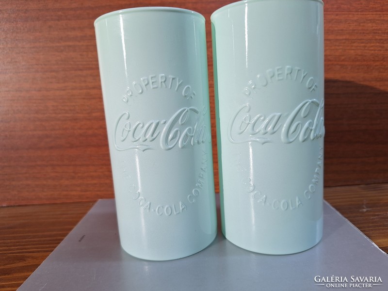 Coca cola glasses and plate in one. HUF 5,900