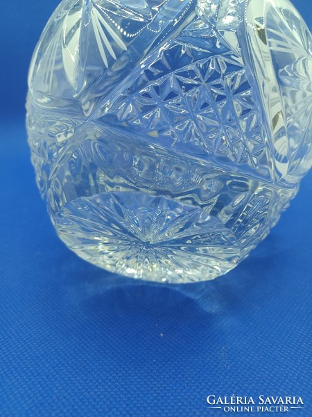 Spherical crystal vase