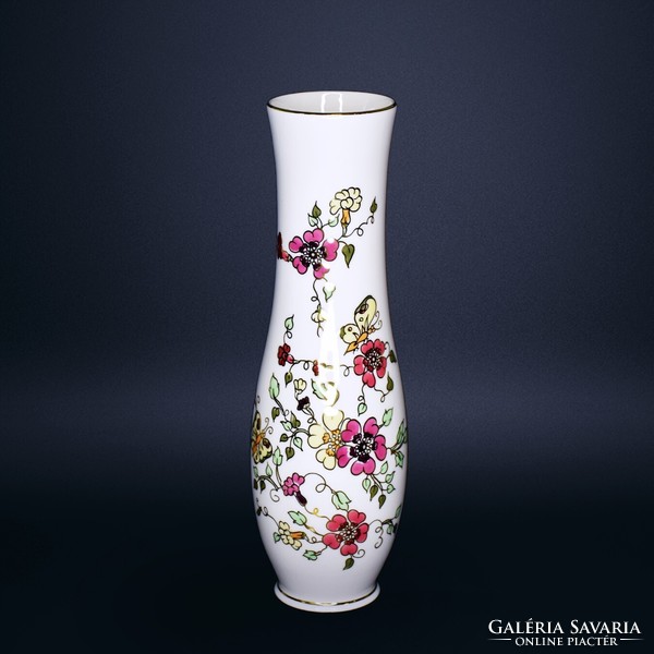 Zsolnay narrow vase with butterfly pattern (limited edition)