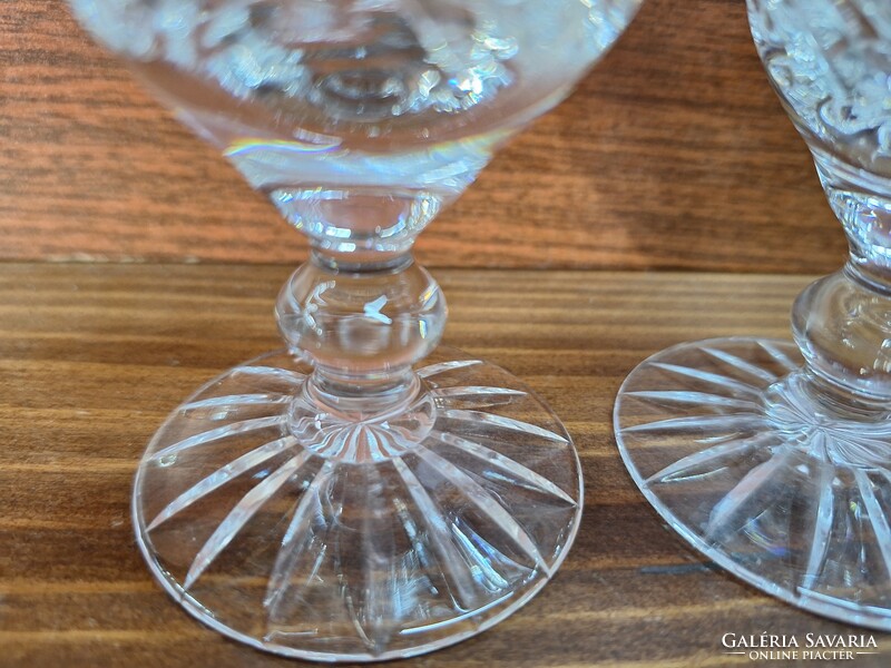 Replacement crystal stemmed glasses or vases. HUF 1,500/piece.