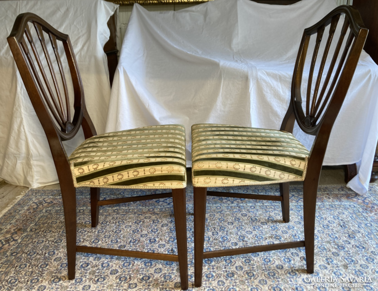 2 mahogany chairs