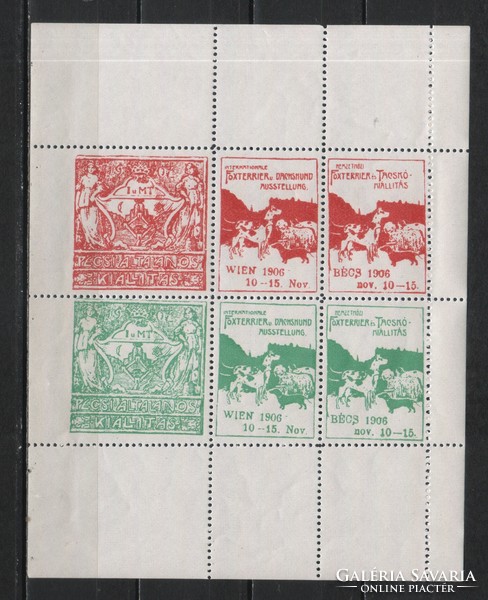 Magyar emlékívek 0025   1906 Bécsi tacskó kiállítás