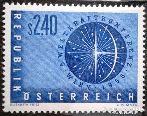 A1026 /  Ausztria 1956 Az 5. Energia Világkonferencia bélyeg postatiszta