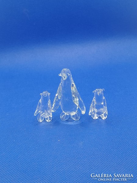 Üveg mini pingvinek