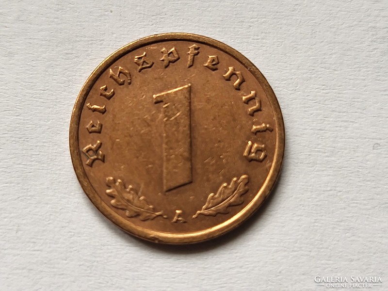 III. Empire nice copper 1 pfennig 1939 a.