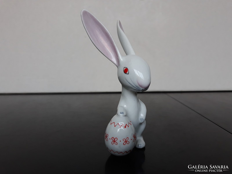 Aquincum porcelain Easter bunny with male egg