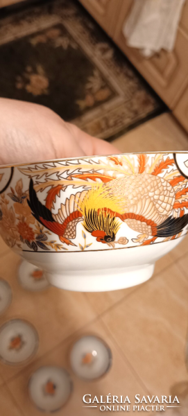 6 Chinese gilded pattern compote bowl bowl muesli