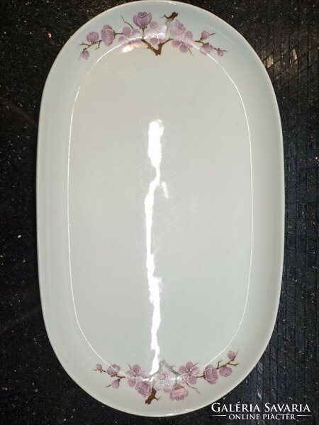 Retro lowland porcelain peach blossom serving bowl 38x23 cm