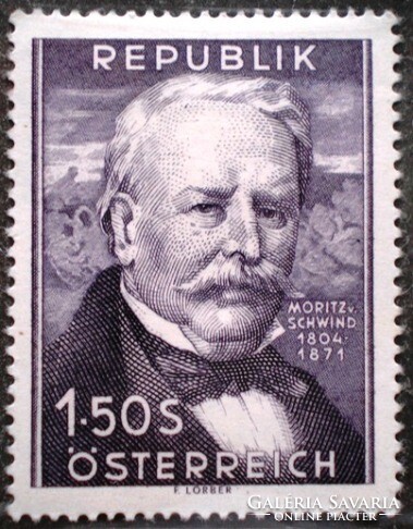 A996 / Austria 1954 moritz von schwind stamp postal clerk