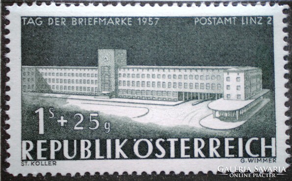 A1039 / Austria 1957 stamp day stamp postal clerk