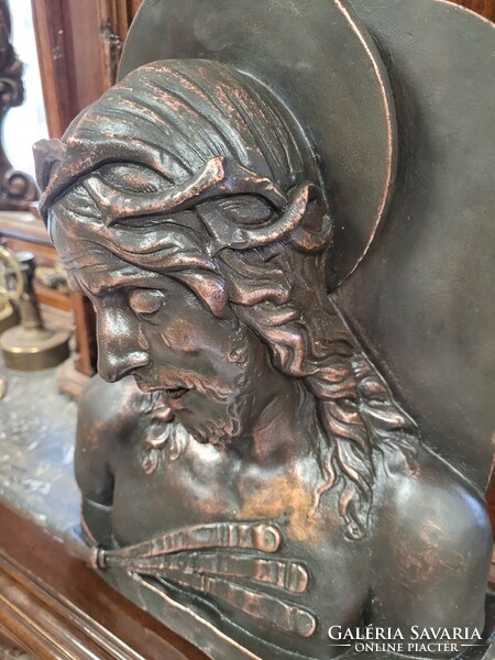 Antique bronze statue of Jesus