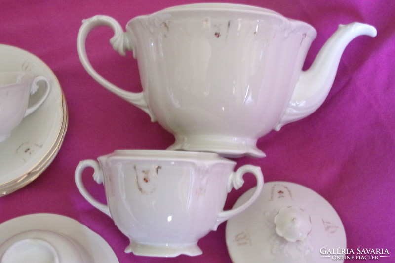 Porcelain incomplete tea set drasche