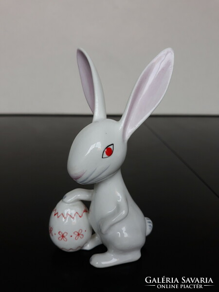 Aquincum porcelain Easter bunny with male egg