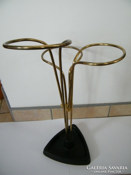 Vintage karl auböck style metal umbrella stand