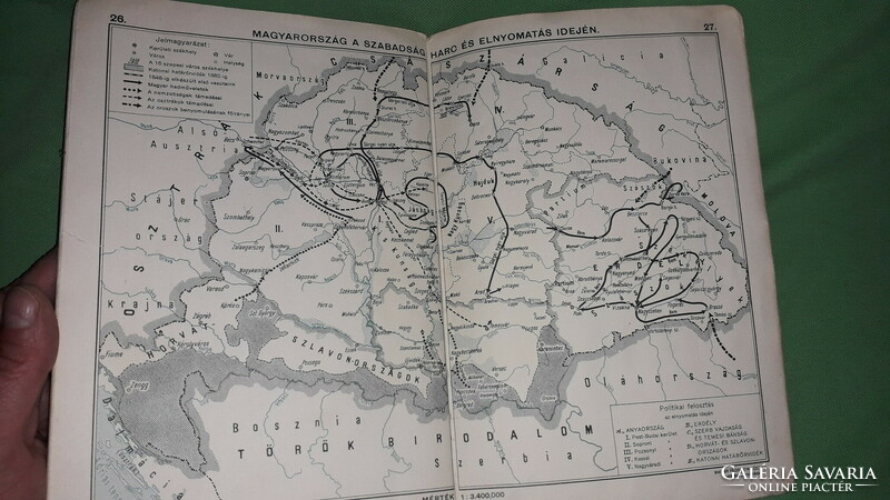 1931. Németh - koch : historical atlas i. Part of Hungary according to pictures Hungarian Geographical Institute rt