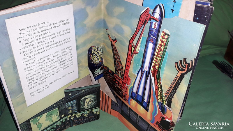 1978.Vitalij Szevasztyjanov - Utazás a világűrbe 3D-S KÉPES térbeli KÖNYV a képek szerint MÓRA