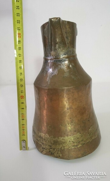 Antique 19th century Balkan water jug copper / brass 1800s