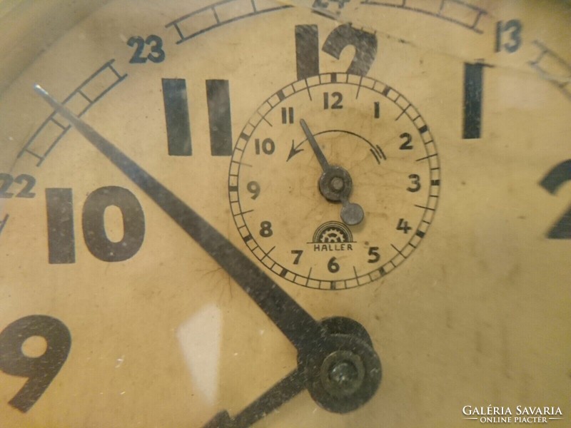 Antik HALLER mechanikus ébresztőóra, Németországban készült kb az 1910-es években